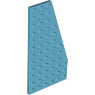 Plaatje in Gallery viewer laden, LEGO® los onderdeel Wig Plaat Medium Azuurblauw 30356
