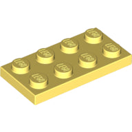Plaatje in Gallery viewer laden, LEGO® los onderdeel Plaat Algemeen Helder Lichtgeel 3020