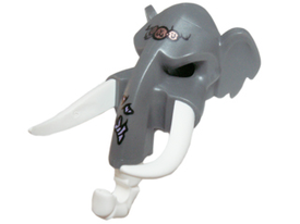 LEGO® Hoofddeksels Donker Blauwachtig Grijs 16667c01pb02