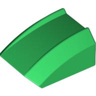 Plaatje in Gallery viewer laden, LEGO® los onderdeel Dakpan Gebogen in kleur Groen 30602