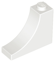 LEGO® los onderdeel Steen Boog in kleur Wit 18653