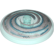 LEGO® Schaal met Motief Doorzichtig Lichtblauw 3960pb033