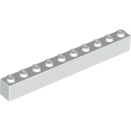 LEGO® los onderdeel Steen in kleur Wit 6111