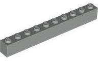 Plaatje in Gallery viewer laden, LEGO® los onderdeel Steen in kleur Lichtgrijs 6111