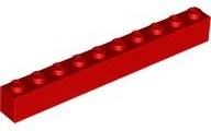 LEGO® los onderdeel Steen in kleur Rood 6111