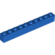 LEGO® los onderdeel Steen in kleur Blauw 6111