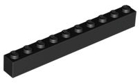 LEGO® los onderdeel Steen in kleur Zwart 6111