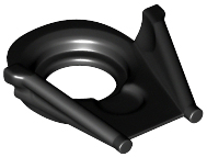 LEGO® los onderdeel Lijf Accessoire in kleur Zwart 19917