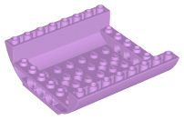 LEGO® los onderdeel Dakpan Gebogen Medium Lavendel 54091