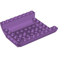 Plaatje in Gallery viewer laden, LEGO® los onderdeel Dakpan Gebogen Medium Lavendel 54091