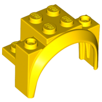 LEGO® los onderdeel Spatbord in kleur Geel 18974