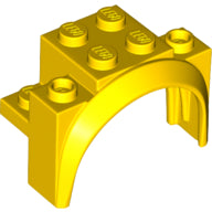 Plaatje in Gallery viewer laden, LEGO® los onderdeel Spatbord in kleur Geel 18974