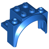 LEGO® los onderdeel Spatbord in kleur Blauw 18974