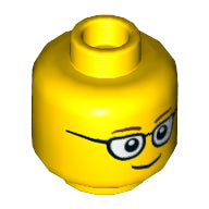 Plaatje in Gallery viewer laden, LEGO® los onderdeel Hoofd in kleur Geel 3626cpb1507
