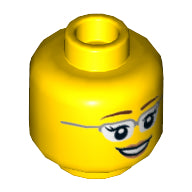 Plaatje in Gallery viewer laden, LEGO® los onderdeel Hoofd in kleur Geel 3626cpb1210