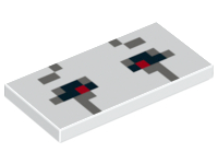 Plaatje in Gallery viewer laden, LEGO® los onderdeel Tegel met Motief Wit 87079pb0225