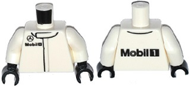 LEGO® los onderdeel Lijf met Motief Wit 973pb2041c01