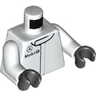 LEGO® los onderdeel Lijf met Motief Wit 973pb2041c01