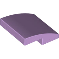 Plaatje in Gallery viewer laden, LEGO® los onderdeel Dakpan Gebogen in kleur Lavendel 15068