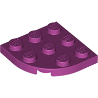 LEGO® los onderdeel Plaat Rond in kleur Magenta 30357