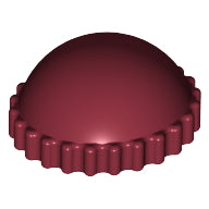 LEGO® los onderdeel Hoofddeksels in kleur Donkerrood 41334