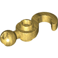 Plaatje in Gallery viewer laden, LEGO® los onderdeel Haak in kleur Parel Goud 30395