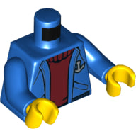 Plaatje in Gallery viewer laden, LEGO® los onderdeel Lijf met Motief Blauw 973pb2060c01
