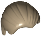 LEGO® los onderdeel Haar in kleur Donker Geelbruin 92081