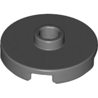 LEGO® onderdeel Tegel Rond Donker Blauwachtig Grijs 18674
