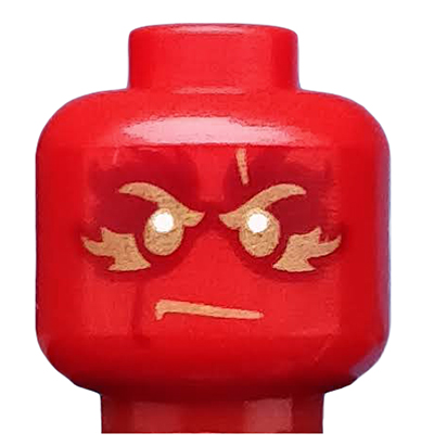 LEGO® los onderdeel Hoofd in kleur Rood 3626cpb1447