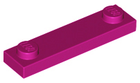 LEGO® los onderdeel Plaat Aangepast in kleur Magenta 92593