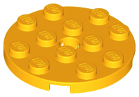 Plaatje in Gallery viewer laden, LEGO® los onderdeel Plaat Rond Helder Licht Oranje 60474