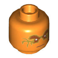 Plaatje in Gallery viewer laden, LEGO® los onderdeel Hoofd in kleur Oranje 3626cpb1446