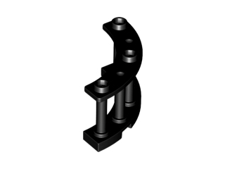 LEGO® los onderdeel Hek in kleur Zwart 21229
