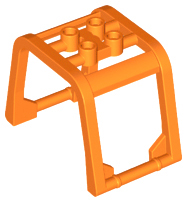 LEGO® los onderdeel Voorruit in kleur Oranje 64450