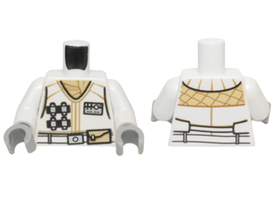 LEGO® los onderdeel Lijf met Motief Wit 973pb2115c01