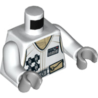 LEGO® los onderdeel Lijf met Motief Wit 973pb2115c01