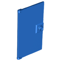 Plaatje in Gallery viewer laden, LEGO® los onderdeel Deur in kleur Blauw 60616