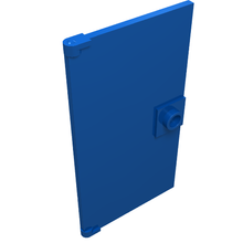 Plaatje in Gallery viewer laden, LEGO® los onderdeel Deur in kleur Blauw 60616