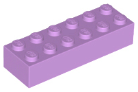 LEGO® los onderdeel Steen in kleur Medium Lavendel 2456
