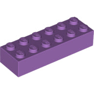 Plaatje in Gallery viewer laden, LEGO® los onderdeel Steen in kleur Medium Lavendel 2456