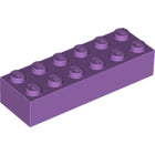 LEGO® los onderdeel Steen in kleur Medium Lavendel 2456