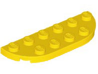 LEGO® los onderdeel Plaat Rond in kleur Geel 18980