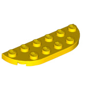 LEGO® los onderdeel Plaat Rond in kleur Geel 18980