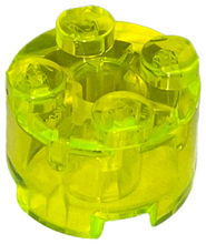 Plaatje in Gallery viewer laden, LEGO® los onderdeel Steen Rond Doorzichtig Neon Groen 3941