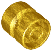 Plaatje in Gallery viewer laden, LEGO® los onderdeel Wiel in kleur Parel Goud 6014b