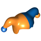 LEGO® los onderdeel Hoofddeksels in kleur Oranje 62537pb02