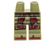Plaatje in Gallery viewer laden, LEGO® los onderdeel Benen met Motief Olijfgroen 970c00pb0456
