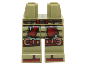 LEGO® los onderdeel Benen met Motief Olijfgroen 970c00pb0456