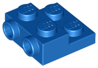 LEGO® los onderdeel Plaat Aangepast in kleur Blauw 99206